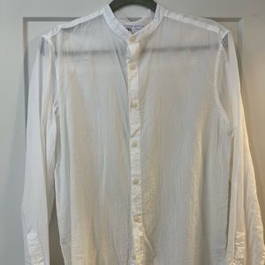 Zara white summer shirt